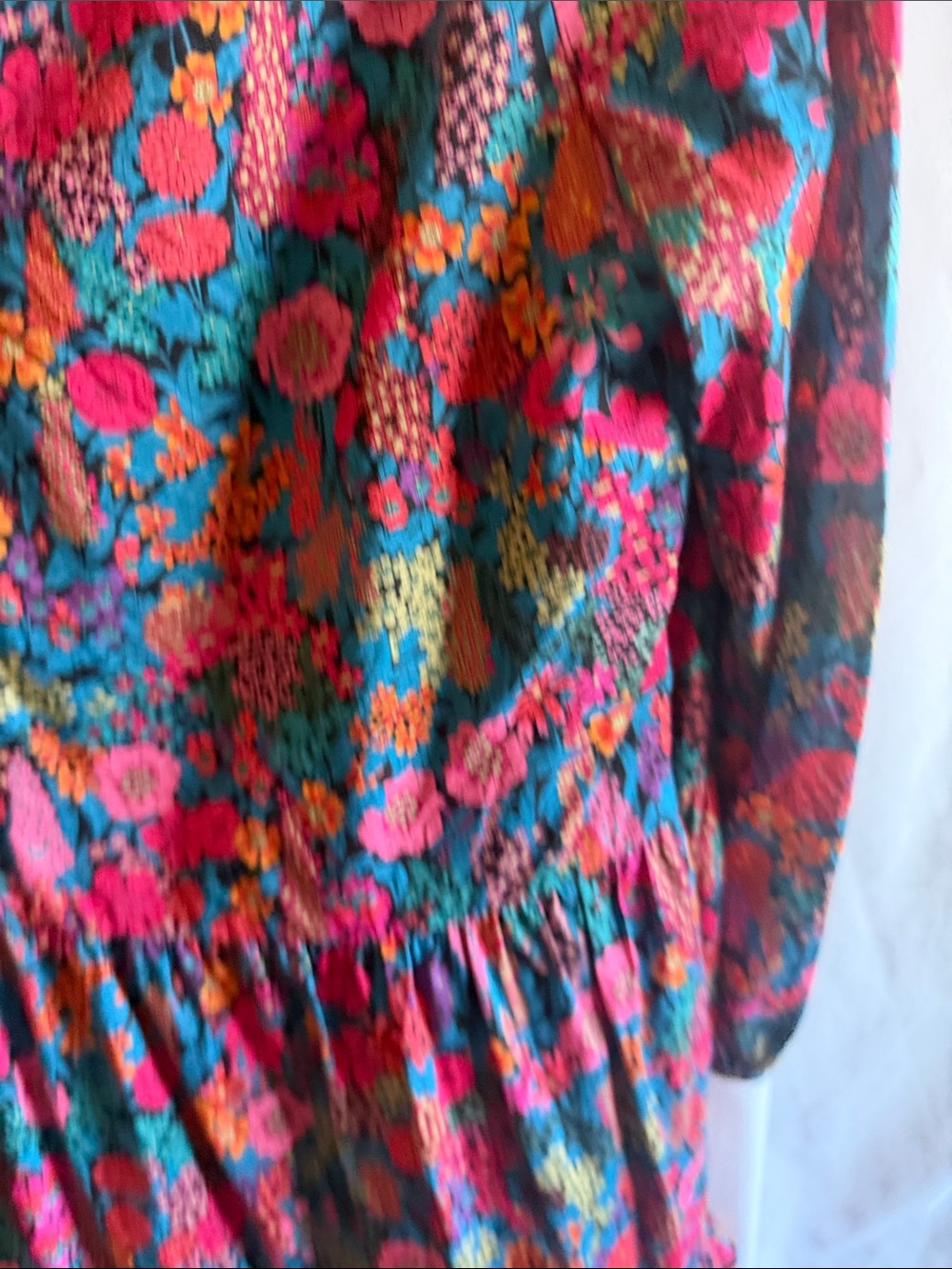 J. Crew Liberty of London ruffled dress size medium - Picture 6 of 7